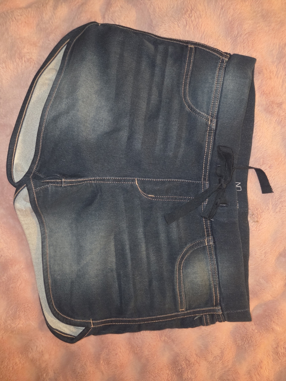 NOBO Mid rise Denim Shorts with Drawstring - Sz L (11-13)